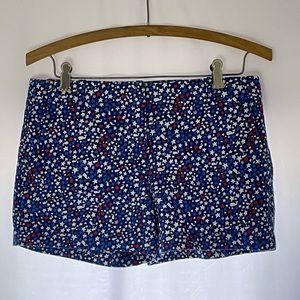 Girls red, white and blue stars themed shorts